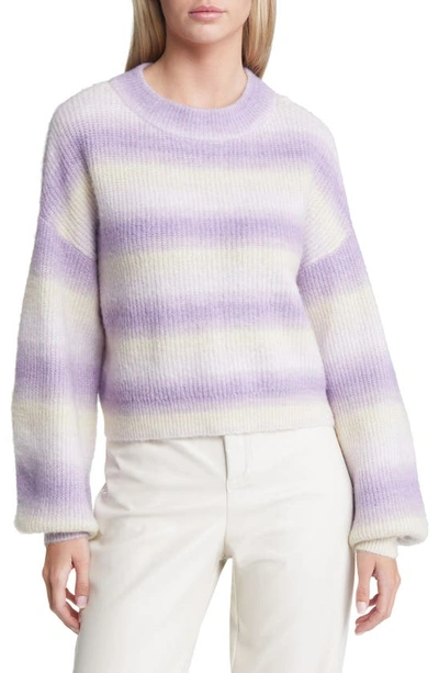 Vero Moda Elektra Stripe Sweater In Viola