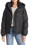 Vero Moda Noe Hooded Puffer Coat In Black