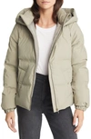 Vero Moda Noe Hooded Puffer Coat In Laurel Oak