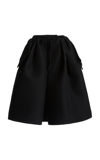 A.w.a.k.e. Women's Hakama Waffle Shorts In Black