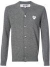 COMME DES GARÇONS PLAY CARDIGAN WITH WHITE HEART
