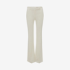 Alexander Mcqueen Narrow Bootcut Trousers In Light Ivory