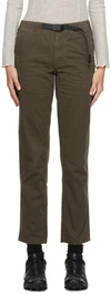 GRAMICCI BROWN TAPERED PANTS