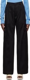 BIANCA SAUNDERS SSENSE EXCLUSIVE BLACK TROUSERS