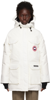 CANADA GOOSE WHITE EXPEDITION DOWN JACKET