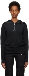 Alyx Black Half-zip Hoodie In Black