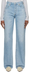 CITIZENS OF HUMANITY BLUE ANNINA LONG JEANS
