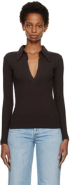 Citizen Of Humanity Alba Polo Top In Pony (dk B