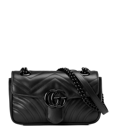 Gucci Mini Marmont Matelassé Shoulder Bag In Black