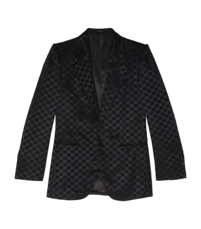 Gucci Gg Supreme Blazer In Black