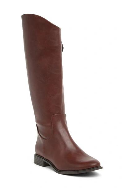 Nordstrom Rack Meadow Tall Riding Boot In Brown Chocolate