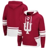 COLOSSEUM COLOSSEUM CRIMSON INDIANA HOOSIERS LACE UP 3.0 PULLOVER HOODIE