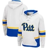COLOSSEUM COLOSSEUM WHITE PITT PANTHERS LACE UP 3.0 PULLOVER HOODIE