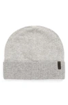 Vince Birdseye Cashmere Cuff Beanie In Grey