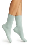 Vince Cashmere Jersey Crew Socks In Tel
