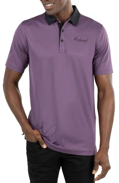 Travismathew Have A Glass Cotton Blend Golf Polo In Sweet Grape