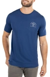 Travismathew Shock And Awe Cotton Graphic Tee In Estate Blue