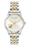 TED BAKER FITZROVIA BUMBLE BEE BRACELET WATCH, 34MM