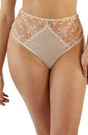 PLAYFUL PROMISES PLAYFUL PROMISES CASSIA IVORY HIGH WAIST THONG