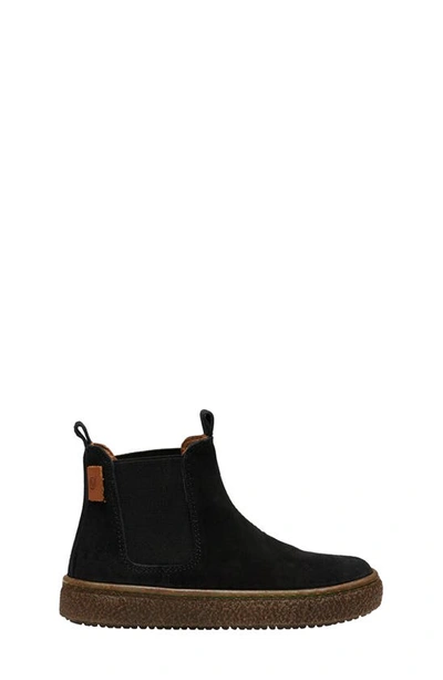 Naturino Kids' Figus Chelsea Boot In Black Suede