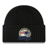 New Era Big Boys  Black New England Patriots 2022 Salute To Service Knit Hat In Black