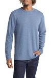Travismathew Cloud Waffle Crewneck Tee In Vintage Indigo