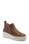 J/slides Nyc Jslides Mika Platform Sneaker In Bronze Brush Suede