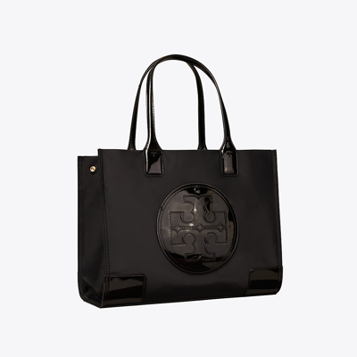 Tory Burch Small Ella Logo Tote Bag In Black