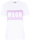 Msgm Cotton Jersey T-shirt In Bianco
