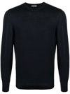 Drumohr Rasato Tubico Sweater In Blu