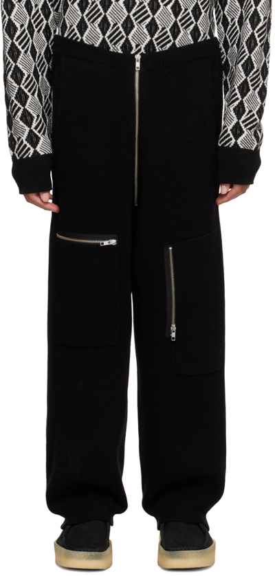 Zankov Black Kashmir Lounge Pant In 000 Black