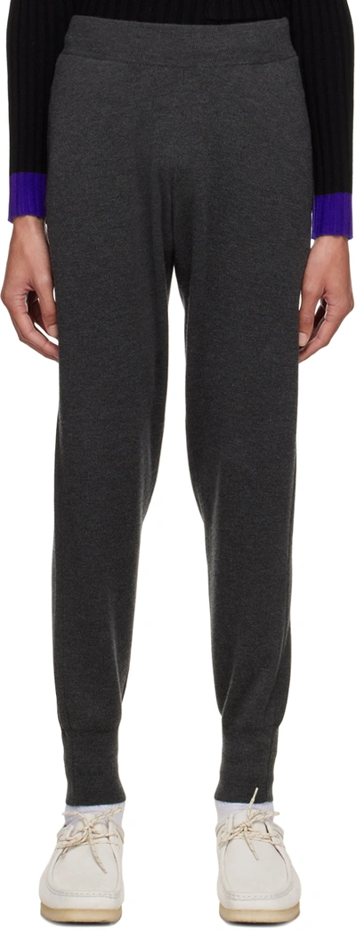 Zankov Gray Kolya Lounge Pants In 064 Charcoal Melange