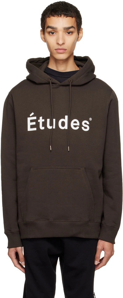 Etudes Studio Klein Etudes Logo Hoodie In Marrone