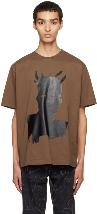 Etudes Studio Wonder Self-portrait T-shirt In Brown