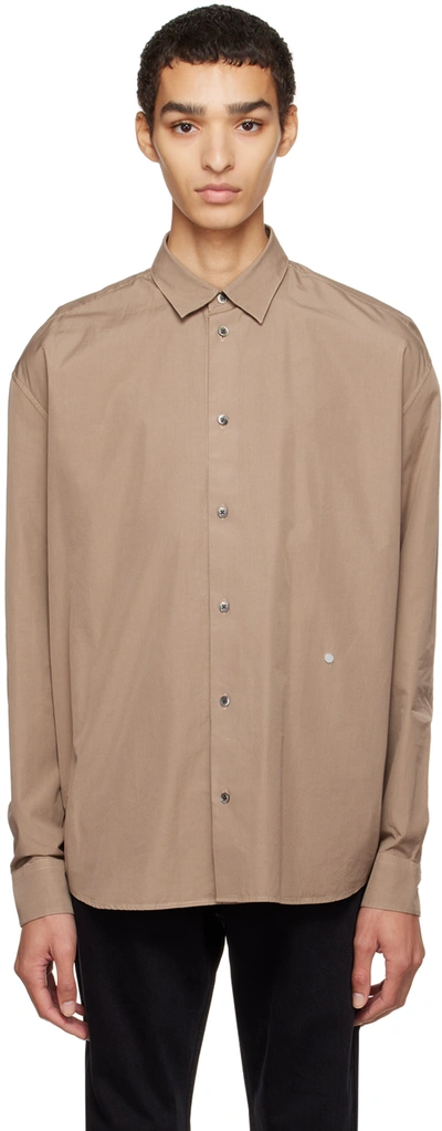 Etudes Studio Shirt In Brown Cotton
