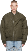 Y/PROJECT KHAKI PINCHED BOMBER JACKET
