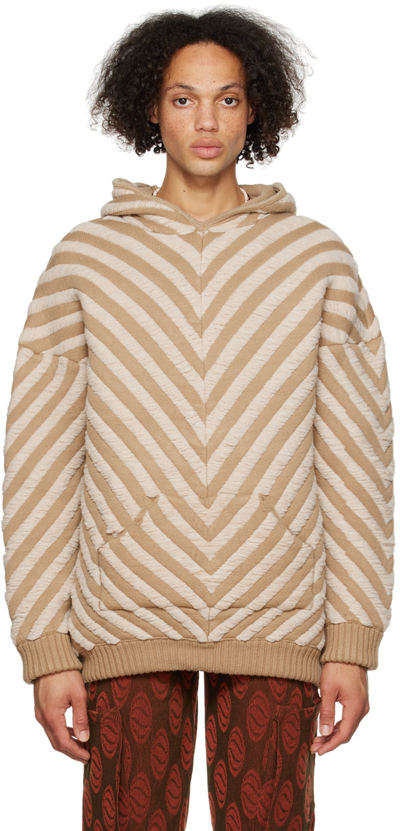 Isa Boulder Ssense Exclusive Beige Arrow Hoodie In Hay