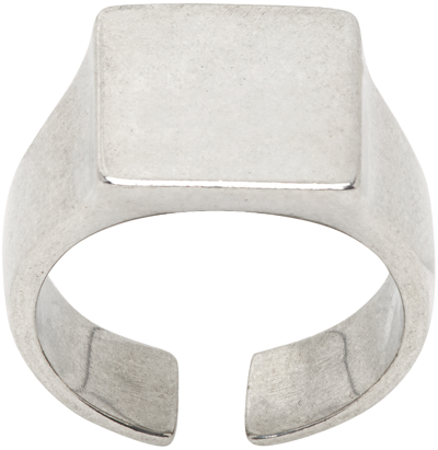 Isabel Marant Silver Signet Ring In 08si Silver
