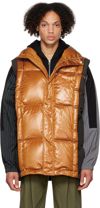 FENG CHEN WANG TAN & GRAY DECONSTRUCTED DOWN VEST