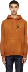 Etudes Studio Etudes Klein Logo Detailed Hoodie In Spray Brown