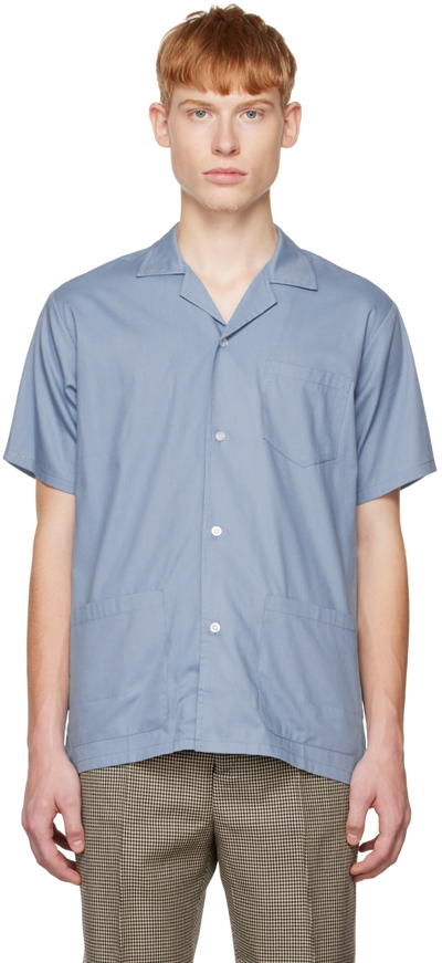 Bather Blue Traveler Shirt In Light Blue