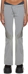 HYEIN SEO GRAY LOW RISE TROUSERS