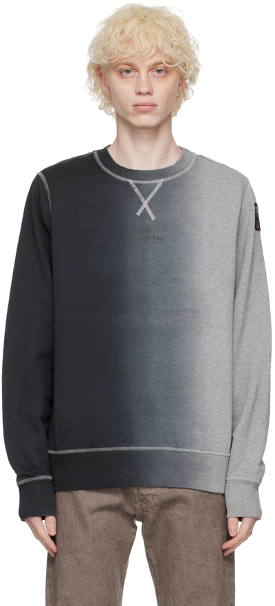 Parajumpers Gray Zane Sweatshirt In 541797 Black Silver