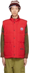 CANADA GOOSE RED FREESTYLE CREW DOWN VEST