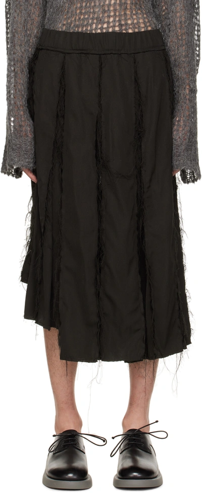 Airei Ssense Exclusive Black Midi Skirt In Vintage Black
