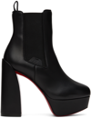 Christian Louboutin Movidastic 130 Leather Platform Boots In Black