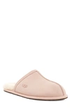 Ugg Pearle Faux Fur Lined Scuff Slipper In Quartz