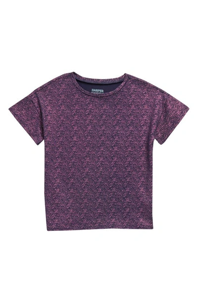 Harper Canyon Kids' Shine T-shirt In Metallic Pink