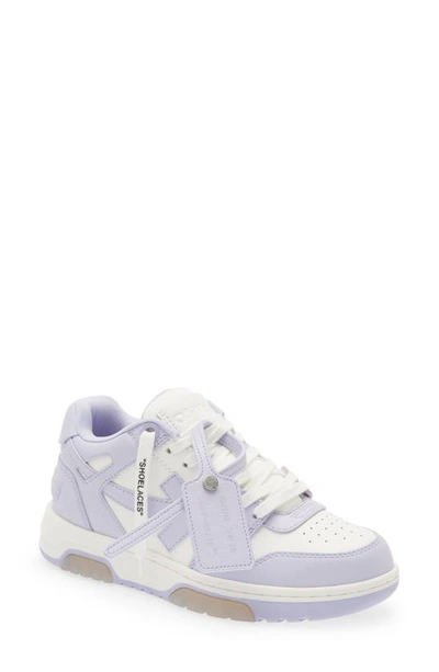 Off-white White & Purple Out Of Office Sneakers