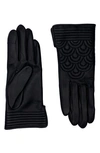 AGNELLE QUILTED LEATHER GLOVES
